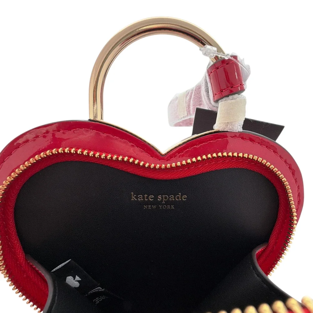 KATE SPADE New York Key to My Heart Wristlet in Cherry Rouge
